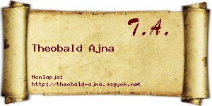 Theobald Ajna névjegykártya